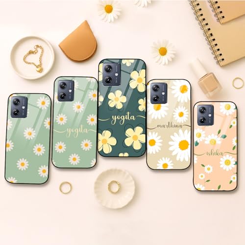Image of COLORflow Back Cover Compatible with Motorola Moto G54 5G / G64 5G | Daisy Bloom Customized | Shockproof TPU Bumper with Camera Protection Back Cover Compatible with Motorola Moto G54 5G / G64 5G
