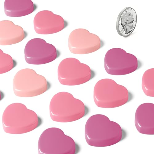 Imanes decorativos pequeños en forma de corazón, pack de 30 miniatura 2