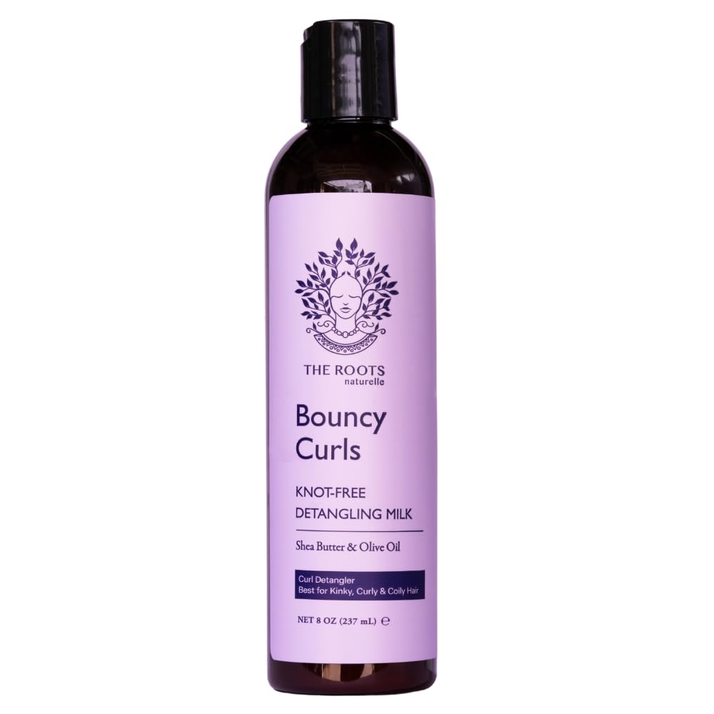 The Roots Naturelle Bouncy Curls Knot Free Detangling Milk, 8 oz