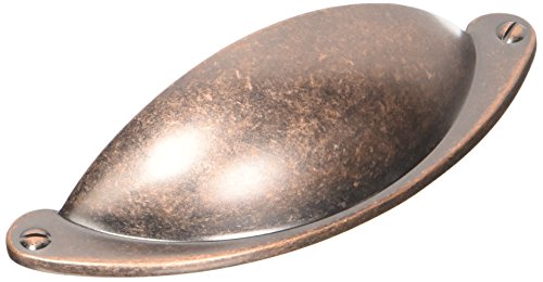 Somerset Collection 2-1/2" Somerset Cup Pull, Antique Copper - Top Knobs M497