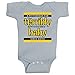 BeeGeeTees Pittsburgh Terribly Awesome Baby Funny Parody Steeler One Piece (12 Months, Gray)