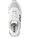 Karl Lagerfeld Paris Women's Cushioned Insole Everyday Mayu-Lace Up Sneaker, Silver/White, 8.5