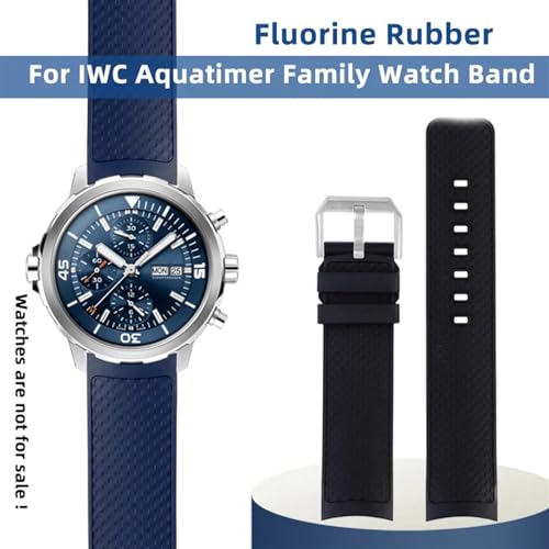 Bracelet de montre à dégagement rapide 22MM en caoutchouc pour IWC
