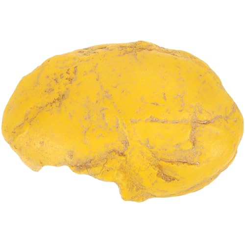 HANABASS 爬虫類の隠れ家 aquarium ca c?nh アクエリアス カタツムリト 水族館 爬虫類の皮 コルク樹皮 水槽用流木 空気 繊細な魚の洞窟 家庭用亀甲板 樹脂 Yellow