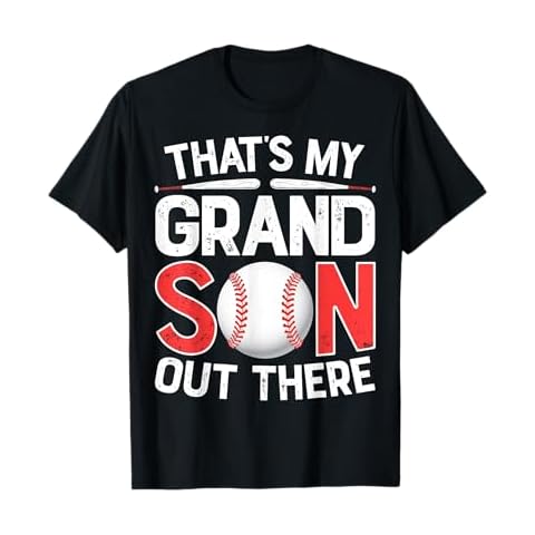 That's My Grandson Out There Baseball T shirt Grandparents T-Shirt Cover