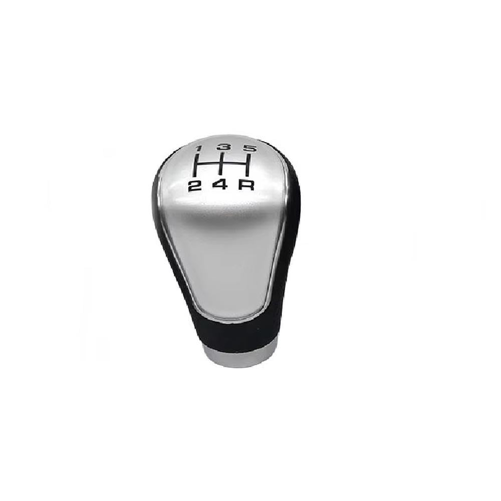 Poanbcgy Silver Auto Parts 5 Speed Gear Shift Knob For Mitsubishi For Asx 2013 2014 2015 2016 2017 2018(Silver)