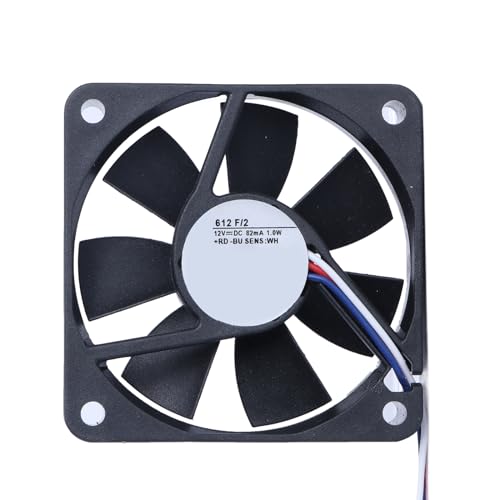 Riiichflowshop Ventilador de refrigeración para computadora portátil 612F/2 disipador de Calor DC12V 82mA Mejora la eficiencia de enfriamiento