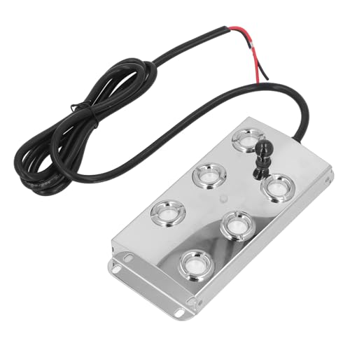 Ultrasonic Mist Maker Stainless Steel with 6 Heads, Quiet Fogger for Landscape Garden, Enhanced Air Moisturizing Indoor Outdoor Fountain