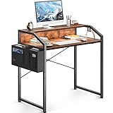 ODK pcデスク 3段階高さ調整 幅80cm 高さ38/45/70cm パソコンデスク ロータイプ デスク ローデスク 机 収納袋付き LED付き ゲーミングデスク 在宅勤務 組立簡単 省スペース おしゃれ ビンテージ