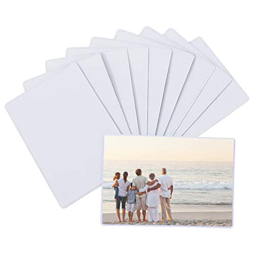 HAMRAY Cadre Photo Auto-adhésif Non Magnétique pour Réfrigérateur Collage 4x6 Pouces pour Bois Propre Lisse Verre Métal Mur en Plastique Décor à la Maison Cuisine Chambre Salon Paquet de 10 Cover