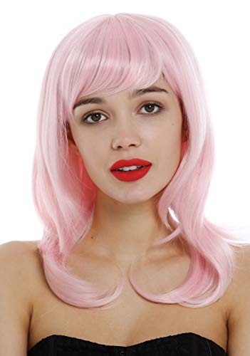 WIG ME UP - 3003-T2333 Lady Wig shoulder-length medium long layered straight hair light pink, light pink (T2333) - Image 2