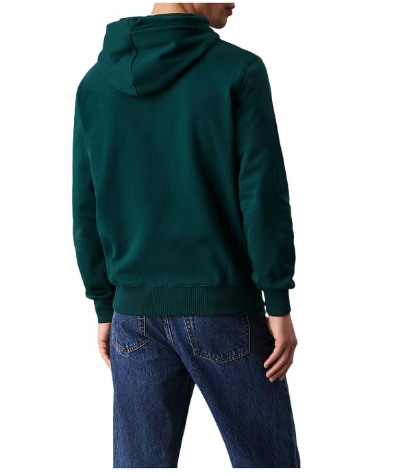 Calvin Klein Herren Hoodie Seasonal Monologo Regular mit Kapuze, Ponderosa Pine (Grün), XXS – Ansicht 4