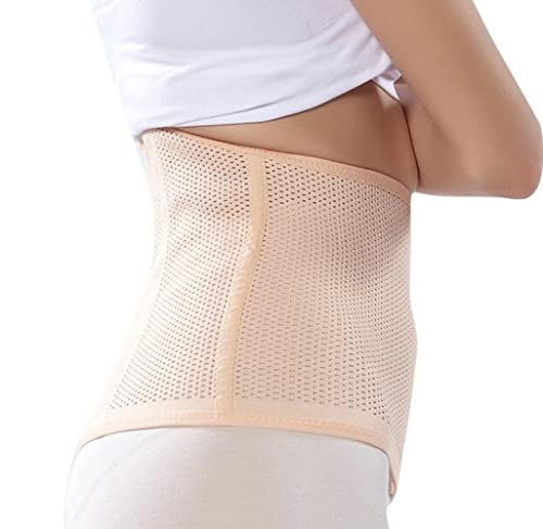 Bamboopack-Breathable-Adjustable-Elastic-Abdominal-Binder-Postnatal-Belly-Waist-Slim-Slimming-Shaper-Back-Brace-Support-Girdle-Belt-Waist-Trimmer-Waist-Compression-Slimer-Wrap-for-WomenBeige-L