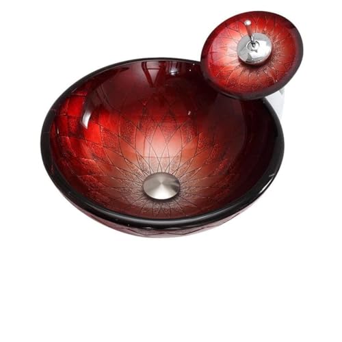 MACIUM Bote de Baño Lavabo de baño Lavabo de baño Familiar Lavabo de Hotel Lavabo de Arte Lavabo de mostrador Sumideros de Recipientes (Color : Sink Set)
