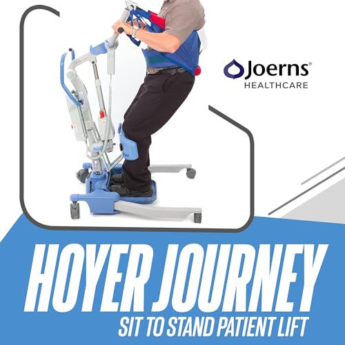 Joerns-Hoyer-Journey-Sit-to-Stand-Electric-Power-Patient-Lift-Ultra-Compact-Portable-Folding-Stand-Aid-Safe-Working-Load-340-Lbs-Smart-Monitor-Technology