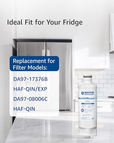 Image of Waterspecialist WS645A Refrigerator Water Filter, Replacement for Samsung DA97-17376B, HAF-QIN /EXP, HAF-QIN, RF28T5001SR, DA97-08006C, RS27T5200SR, RF28R7351SG, RF24R7201SR, RF27T5201SR, 3 Pack