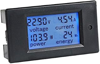 bayite DC 6.5-100V 0-100A LCD Display Digital Current Voltage Power Energy Meter Multimeter