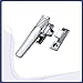 Self Closing Handle Made of Zinc and Suitable Gold Industrial Electrical Equipment Cabinets 1Pcs ﻿(Right)