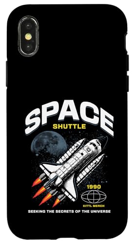 Ideale quando vuoi mostrare quanto ami la fantascienza, l'astronomia e la storia dello spazio reale. Celebra i lanci, le notti di osservazione delle stelle, il campo spaziale, le convention e ogni evento cosmico con una potente navetta che esplode verso l'universo e l'anno 1990