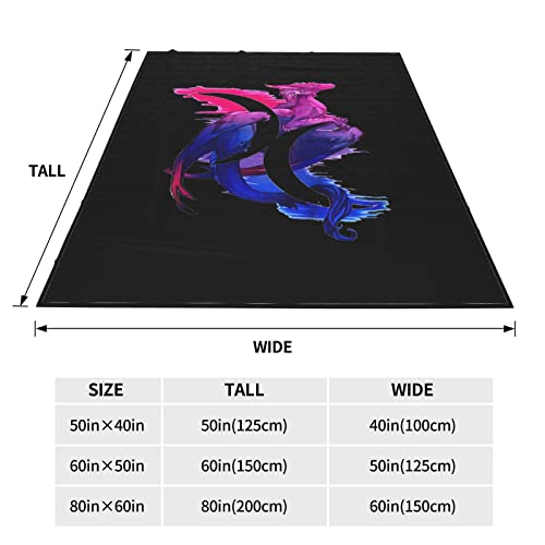 Bisexual Bi Pride Dragon Full Fleece Full Fleece Throw Cloak Wearable Blanket Flannel Fluffy Comforter Quilt Nursery Bedroom Bedding King Size Plush Soft Cozy Air Conditioner Blanket #TOP2