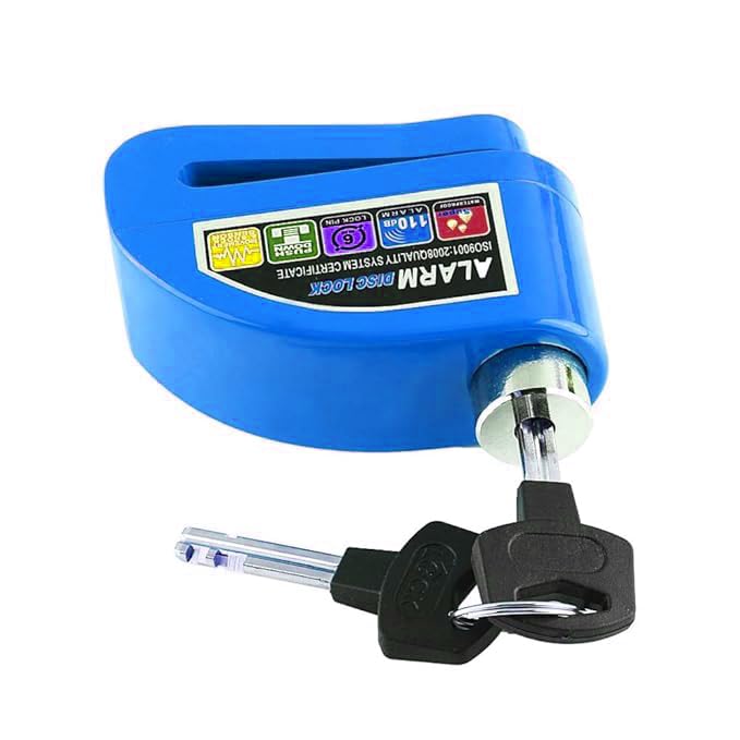 Image of Heavy Duty Keyed Lock | Hardened Steel Shackle Lock | Anti-Rust Security for Gate, Warehouse & Outdoor Use (ALT-19 Blue)
