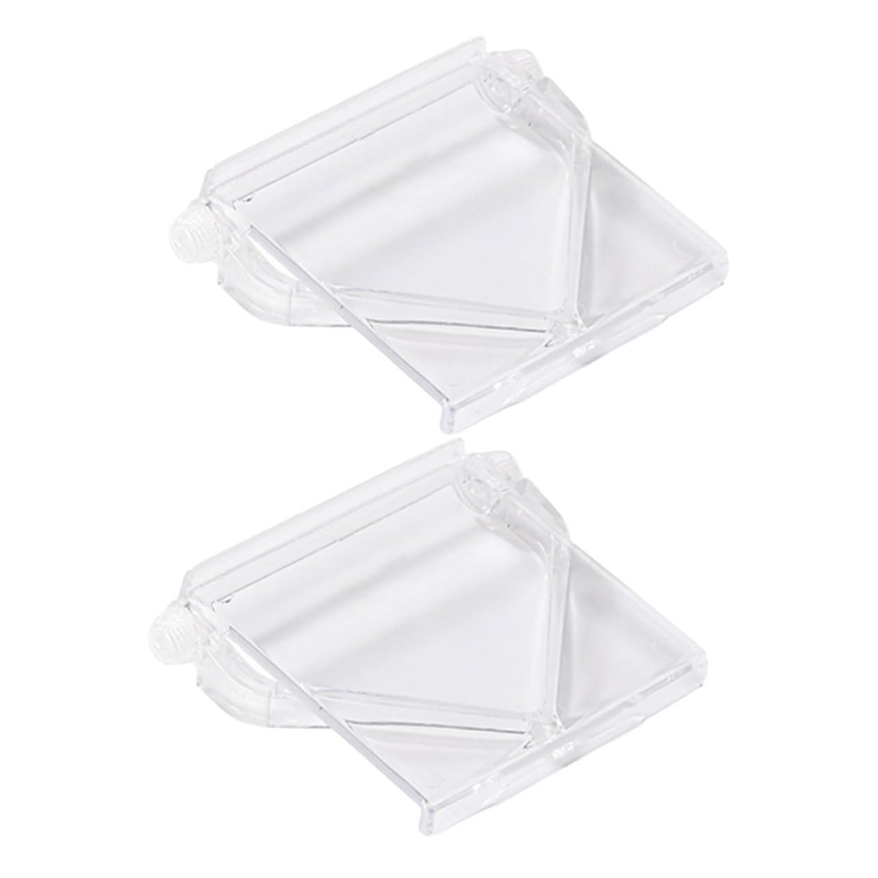 Cabilock 2Pcs Tv Top Storage Bracket Transparent Punch Computer Screen Shelf for Cable Boxes Routers Speakers and Home Organization Design Space Saving