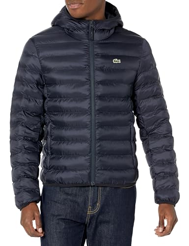 Image of Lacoste Bh0539 Men's Abimes Hooded Jacket XS