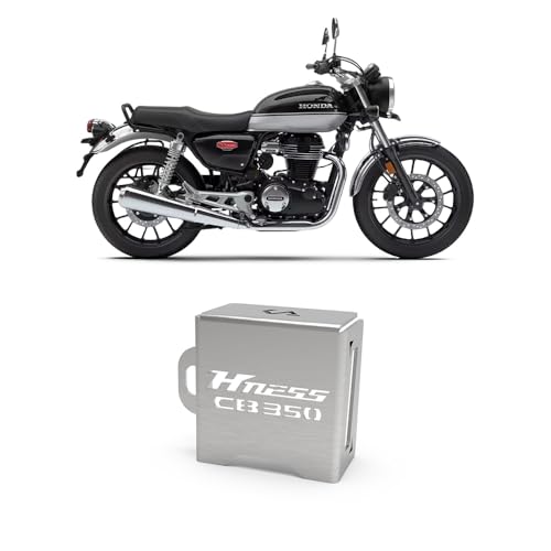 Image of Rear Resevoir Guard Compatible with Honda H'ness CB350 (SILVER) (Pack of 1)
