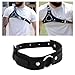 WBANGIAO Fashion Adjustable PU Armband Shirt Sleeve Holder Nightclub Bracelet Upper Arm Cuff Armlet Bartender Nightclub Jewelry.Black