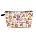 YULUENZE I Love Pomeranian Makeup Bag Small Organizer Bag with Zipper Pomeranian Puppy Toiletry Cosmetic Bag Birthday Present for Dog Mom Women Friends