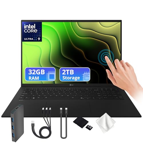 LG Gram 17�C���` �r�W�l�X�m�[�g�p�\�R�� Copilot+ PC 32GB RAM 2TB�X�g���[�W (1TB SSD+1TB �h�b�N) 1.46kg ���y�� �����O�o�b�e���[ Intel Ultra 9 WQXGA �^�b�`�X�N���[���AWi-Fi