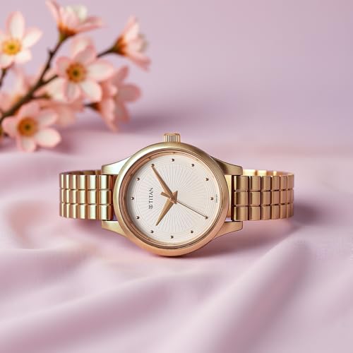 Image of Titan Karishma Workwear Silver White Dial Stainless Steel Watch for Women