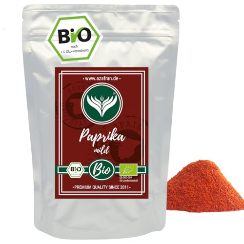 Azafran BIO Paprika Pulver mild gemahlen spanisch - Delikatess Paprikapulver (edelsüß) 500g