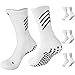 Produktbild Gogogoal Anti-Rutsch Sportsocken Herren Damen Senioren Rutschfest Baumwolle Fussballsocken Tape Grip Socke 40-55 Fußball Basketball Handball Laufen Weiß L 3P