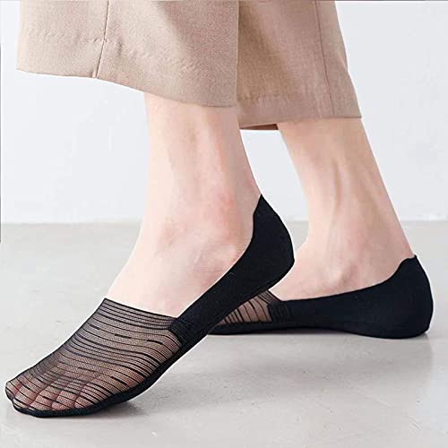 5 Pairs Invisible Ice Silk Breathable Socks, No Show Socks For Men And Women, Ultra Low Cut Socks With Non-Slip Grips #TOP7