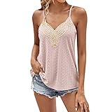 Damen-Tank-Top, Stretch, Basic, Top, Camisole für den Sommer, atmungsaktiv, coole Weste, Strumpfhalter, Baumwoll-Stretch-Tops für Frauen, rose, M