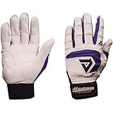Akadema Professional Batting Gloves (White/Royal, X-Large)