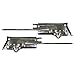 Scott Drake C7ZZ-7604144-5A 67-68 Convertible Sun Visor Brackets & Rods