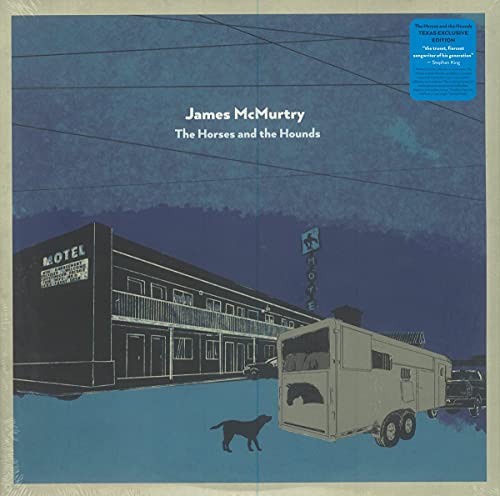 New West Records James McMurtry The Horses and The Hounds テキサス版 不透明ブルー 白と青の渦巻きビニール付き