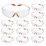 TMBMLPP Clear Safety Glasses, 12 pcs Eye Protection Glasses, Work Glasses Safety, Lab Goggles, Protective Glasses, Eye Protection, Safety Glasses,for Work, Construction, Laboratory,Anti Dust,Chemistry