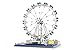 Produktbild Steinchenshop Wange Architektur Klemmbaustein Set London Eye Millennium Wheel Costum Bricks 1528 Steine