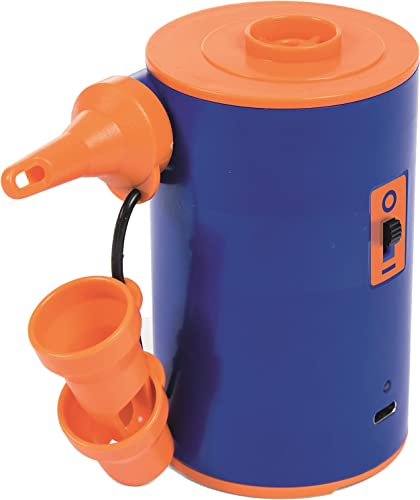 Bestway-8321631 Bomba Inflar Y Desinflar Portatil Con Bateria, Color Azul, Amarillo, Extra Large (8321631)