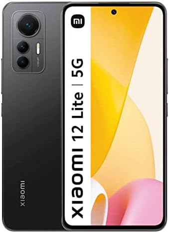 Xiaomi 12 Lite 5G + 4G LTE (128GB + 6GB) Global Version Unlocked 6.55" 108MP Triple Camera (Not for Verizon Boost At&T Cricket Straight) + (w/Fast Car 51W Charger Bundle) (Lite Black)