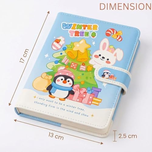 Image of FunBlast Diary for Girls - Christmas Kawaii Diary for Kids, Journal Diaries for Girls, Notepad for Students Stationary Items, Birthday Gifts (98 Sheets) (Blue)