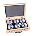 Engelhart - 010205 - Bocce di lusso 2 x 3 en cassetta in legno - Petanque - triplette 720g