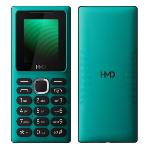 Image of HMD 100 Keypad Mobile Phone | Single SIM, Long Lasting Battery, Durable Design, Wireless FM Radio, Phone Talker, 1-Year Replacement Guarantee | Teal