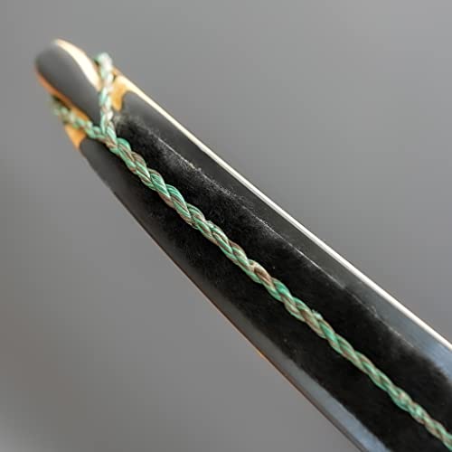 Shatterproof Archery Camo Hunting Bowstrring For Recurve And Longbows With Beaver String Silencers Installed (57" Actual Bowstring Length) #TOP4