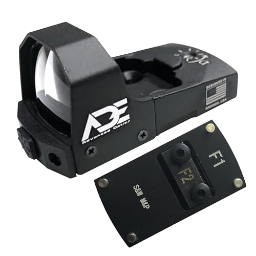Ade Advanced Optics Mini RD3-006x Green Dot Reflex Sight + Optic Mounting Plate for SW Smith Wesson MP/MP 2.0 Shield SD9VE