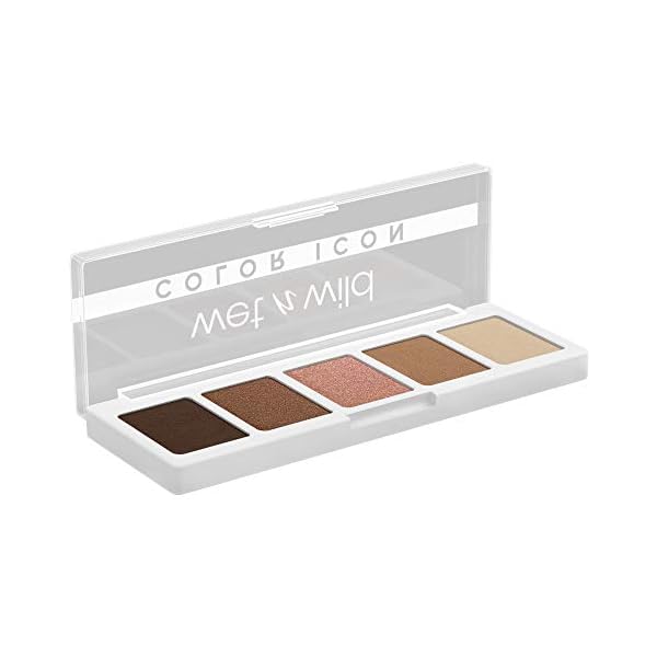 Wet-n-Wild-Color-Icon-5Pan-Makeup-Palette-LongWear-Vegan-Walking-On-Eggshells-021-Ounce wet n wild Color Icon Eyeshadow Makeup 5 Pan Palette, Matte, Shimmer, Metallic, Long Wearing, Rich Buttery Pigment, Cruelty Free - Walking On Eggshells