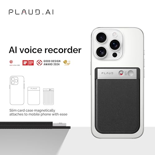 Image of PLAUD Note Smart Voice Recorder, Audio Recorder with Transcribe & Summarize, App Control, 64GB Memory, Perfect for Calls, Meetings, Interviews, Silver